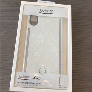 NWT iPhone X Lumee Duo phone case light up